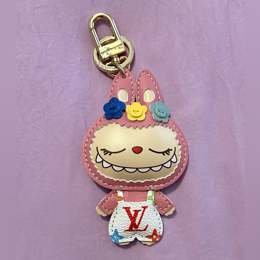 LV Labubu Leather Charm